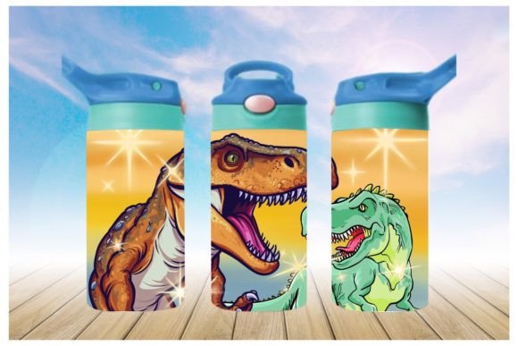 Big Dinosaurs 12oz Tumbler Sublimation Print | Kids