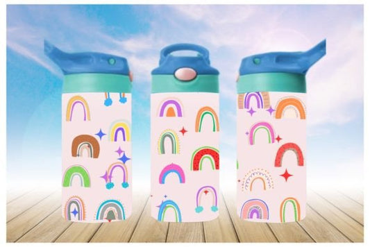 Boho Rainbows 12oz Tumbler Sublimation Print | Kids