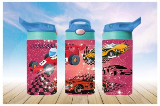 Race Cars 12oz Tumbler Sublimation Print | Kids