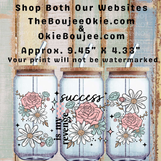 Success Is My Revenge Double-Sided UV DTF Wrap