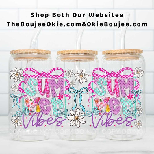 Summer Vibes Uv Dtf Cup Wrap Double Sided