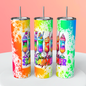 Spend The Summer Wasted 20oz Skinny Tumbler Sublimation Print