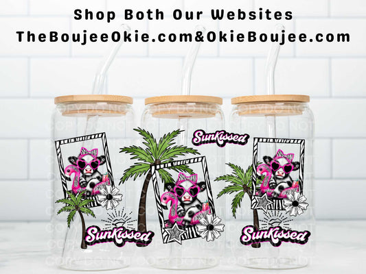 Sunkissed Highland Cow Uv Dtf Wrap Double Sided