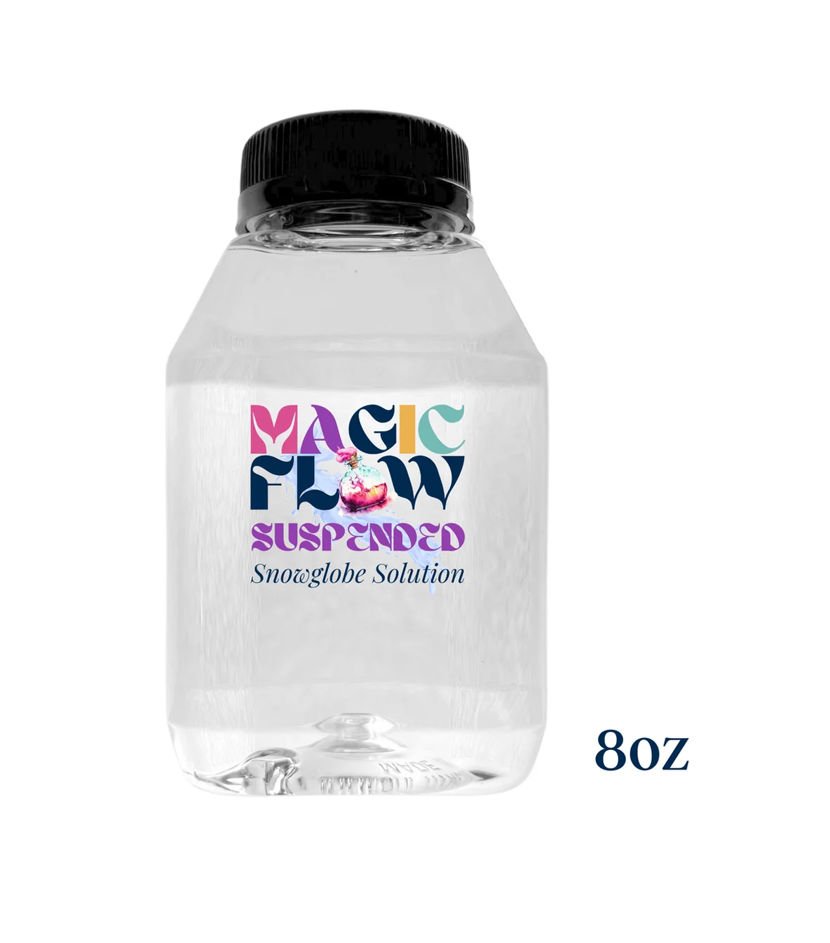 Magic Flow Suspended – Medium-Flowing Snow Globe Solution Premade Ready To Use 2 Sizes