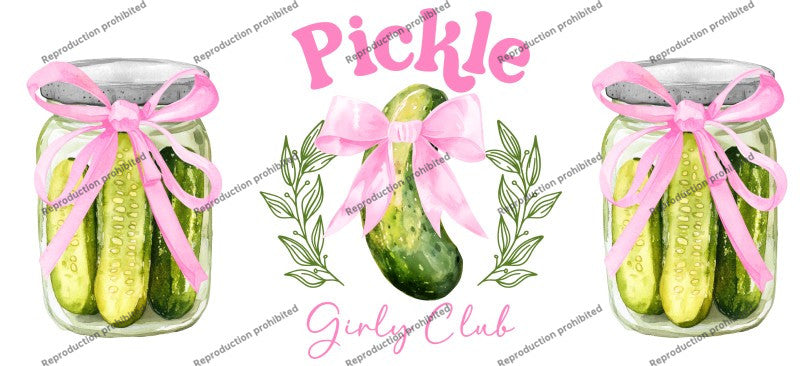 Pickle Girly Club Uv Dtf Wrap