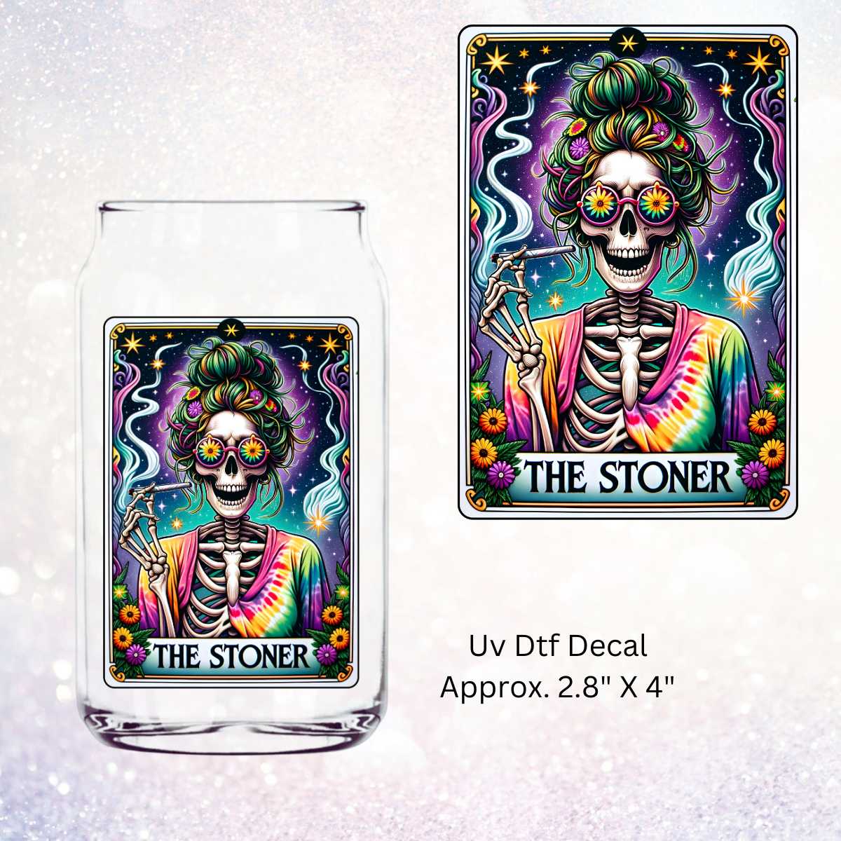 Uv Dtf Decal Tarot Card The Stoner  420