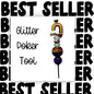 Fancy Beaded Glitter Poker Tool-Teacher Rainbow Pencil