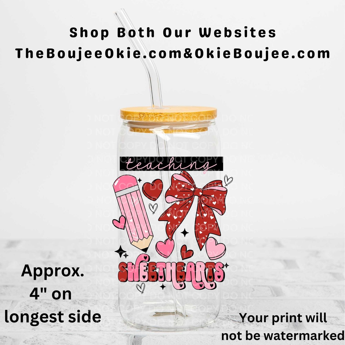 Teaching Sweethearts Uv Dtf Decal