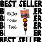 Fancy Beaded Glitter Poker Tool-Thankful