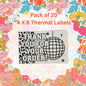 Pack of 20 Thank You For Your Order Thermal Label Shipping Packaging  Stickers