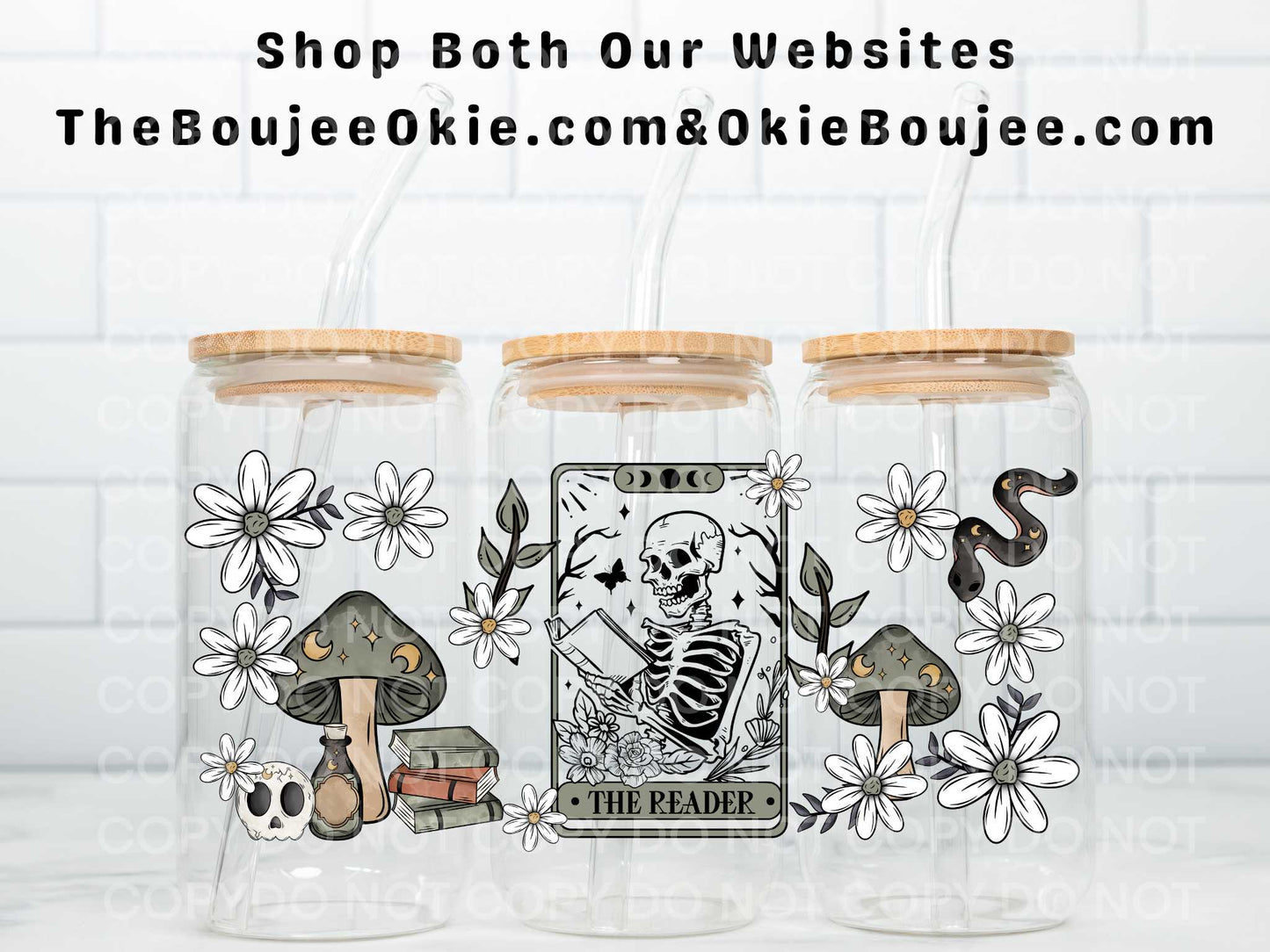 The Reader Tarot Double Sided Uv Dtf Wrap