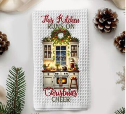 This Kitchen Runs On Christmas Cheer Sublimation Print