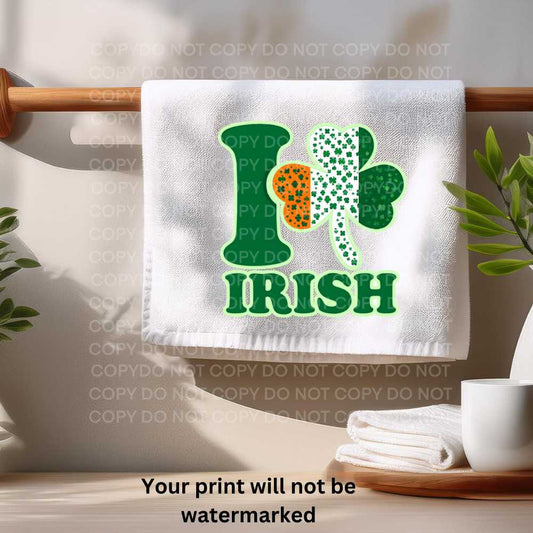 Irish Love Towel Sublimation Print