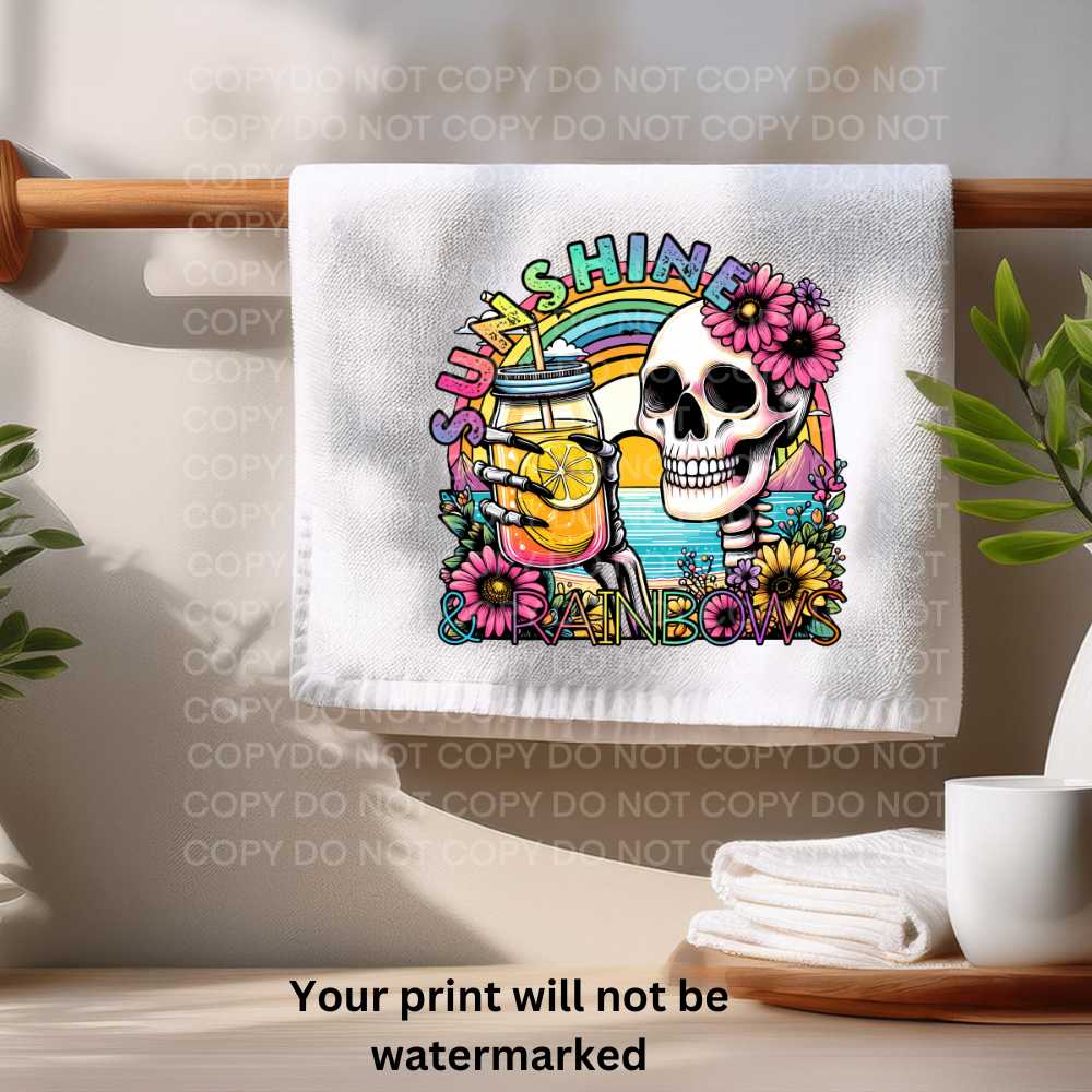 Sunshine & Rainbows Towel Sublimation Print