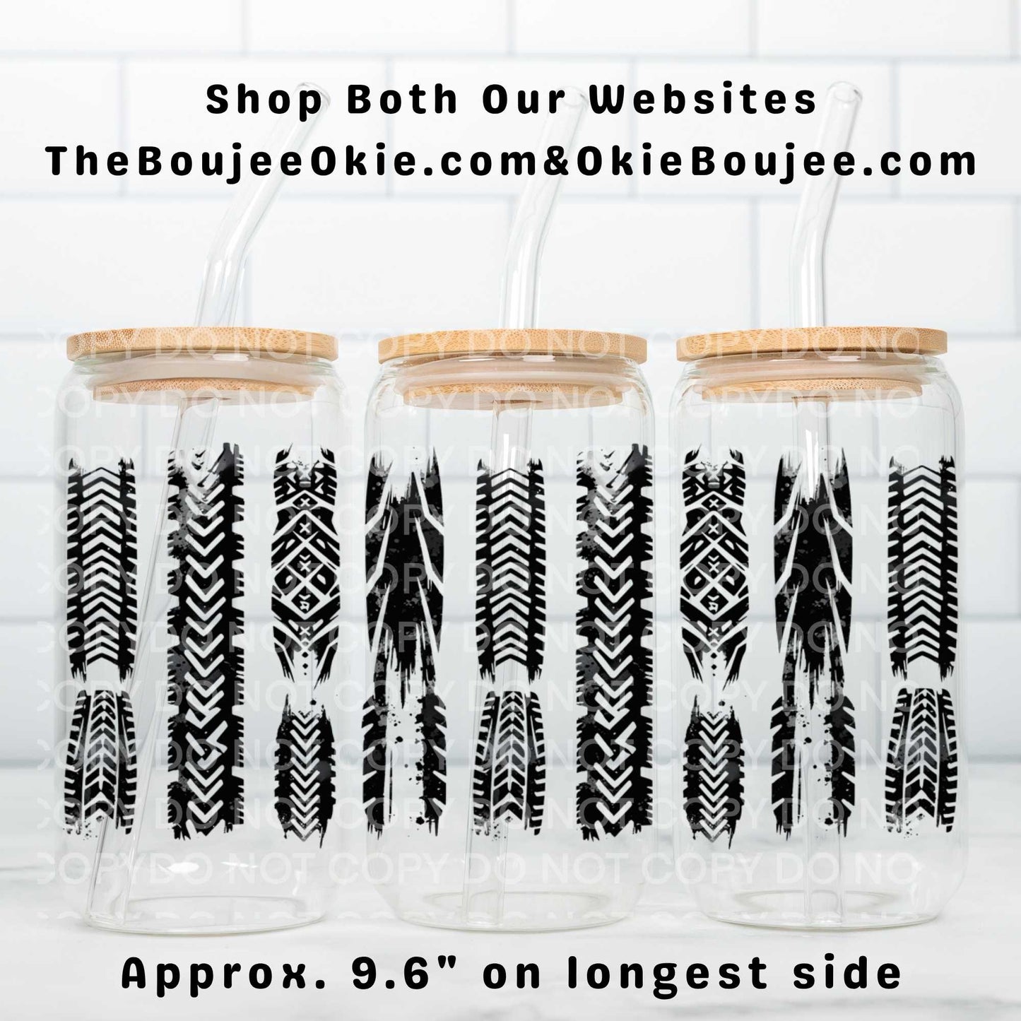 Tribal Strips Stripes UV DTF Wrap Or Elements & Clip Art Sheet – Double Sided Cup Wrap Size