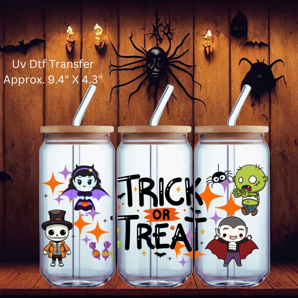 Uv Dtf Wrap Trick Or Treat | Double Sided Uv Dtf | Halloween