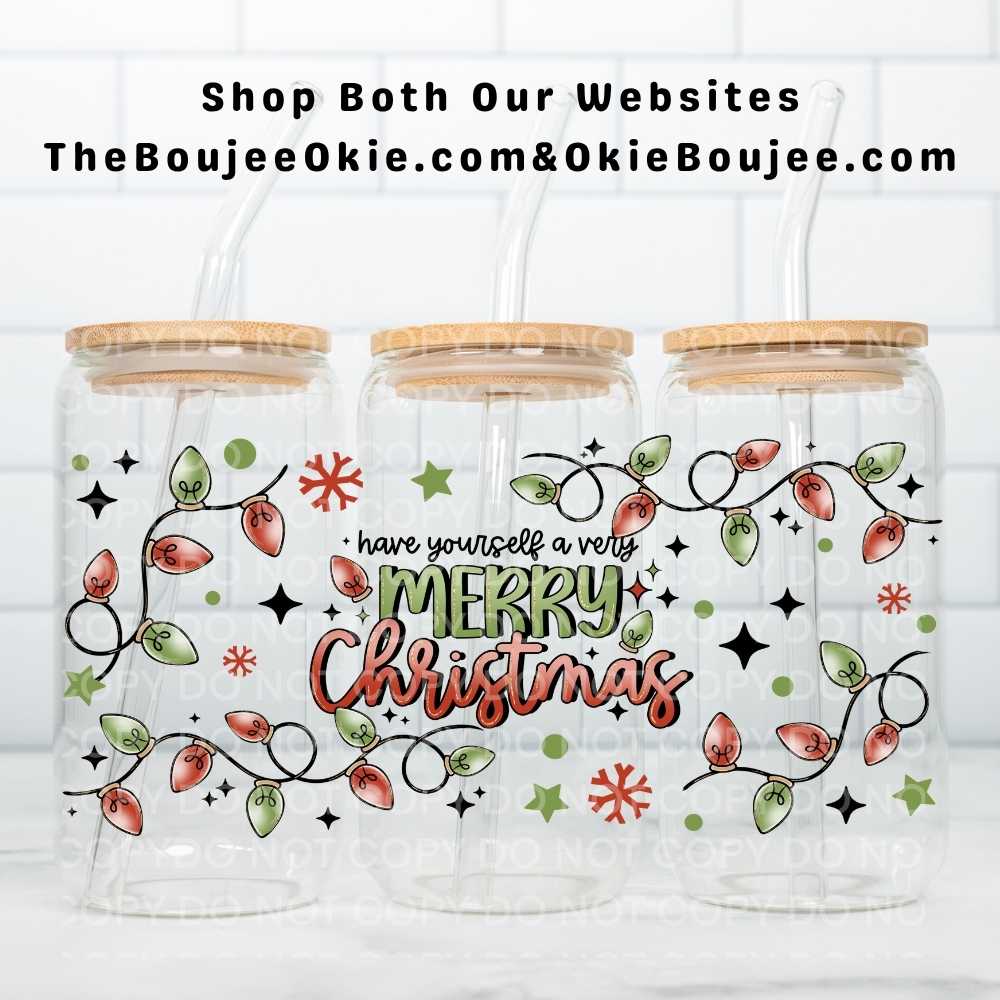 Have Yourself A Merry Christmas Classic Lights Uv Dtf Wrap