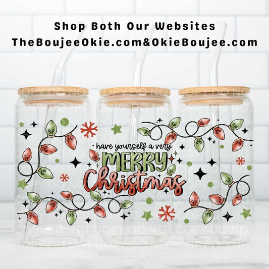 Have Yourself A Merry Christmas Classic Lights Uv Dtf Wrap