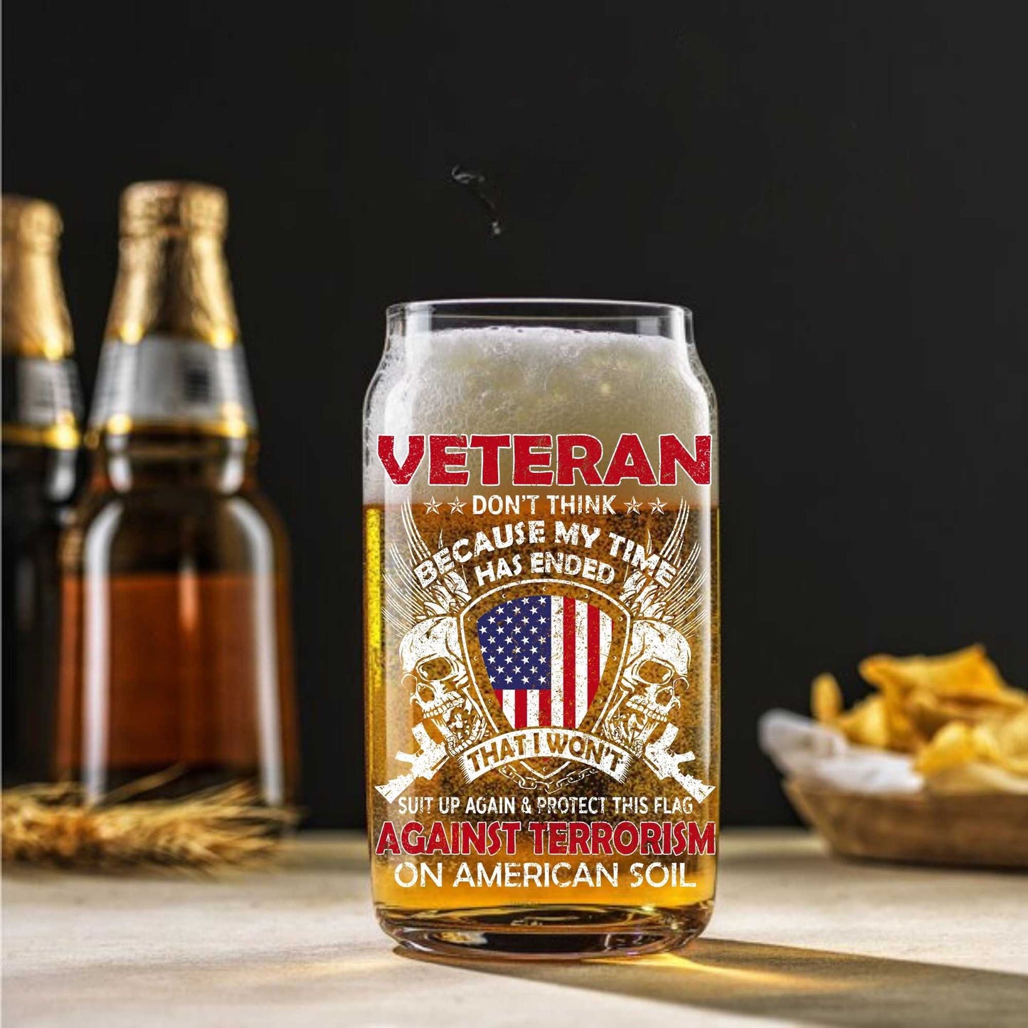 Veteran Against Terrorism Uv Dtf Decal Double Sided