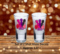 Vibes Matter Uv Dtf Decal Set of 2 Shot Glass Decal Double Sided