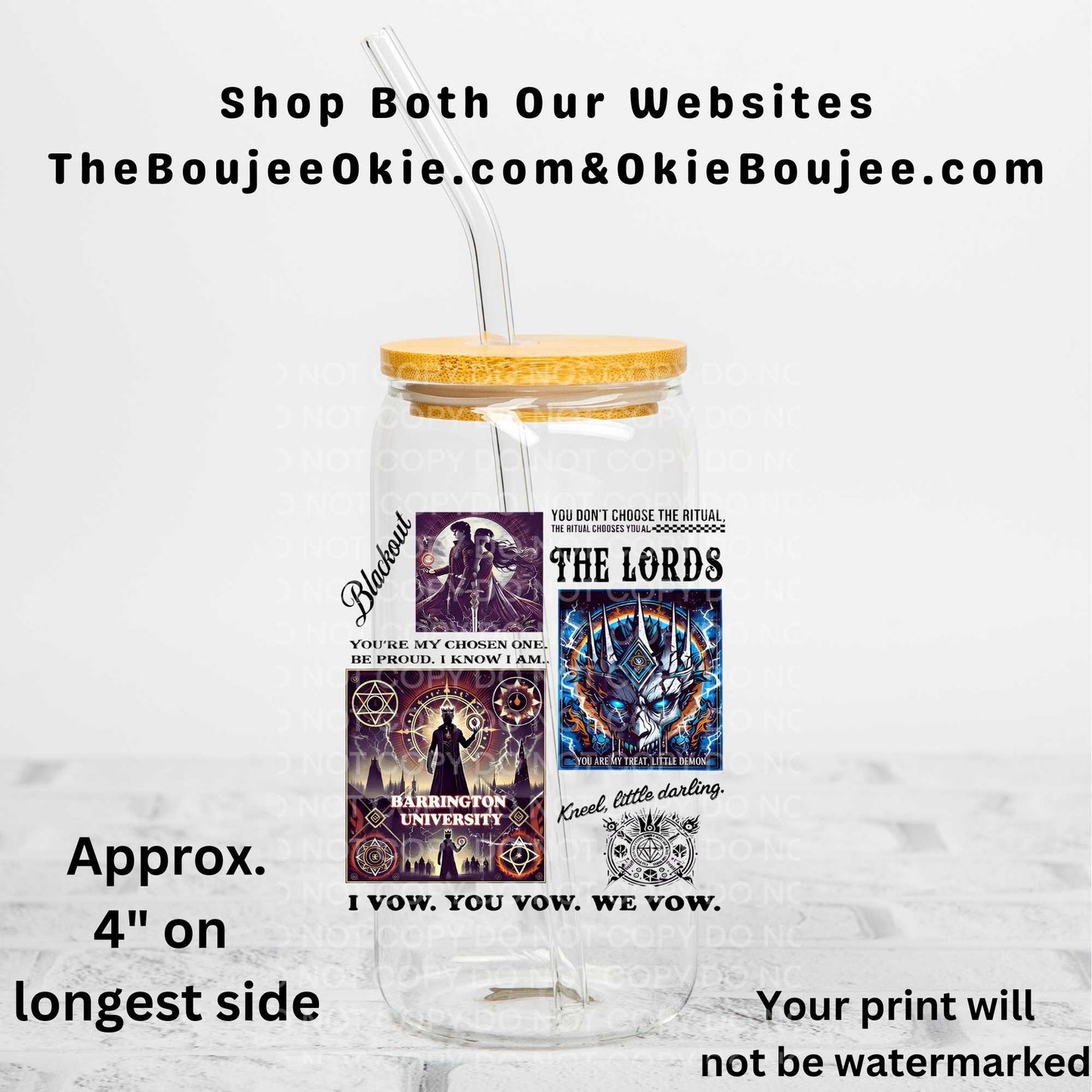 We Vow Book Uv Dtf Decal Double Sided