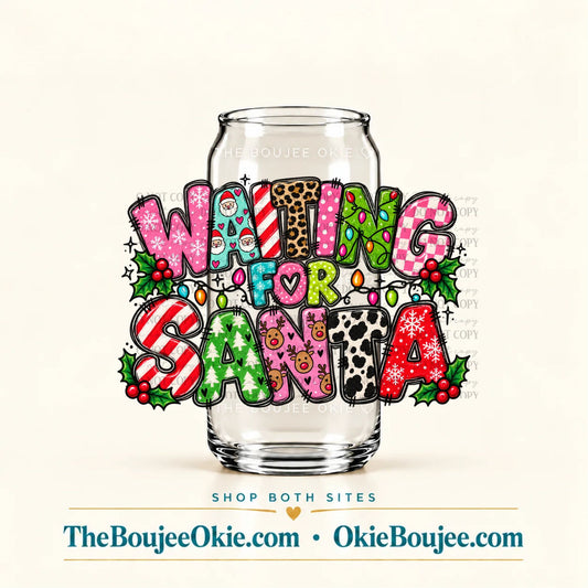 Waiting For Santa Double Sided Uv Dtf Decal