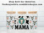 Western Mama Cow Print Skull Coffee Uv Dtf Wrap Double Sided