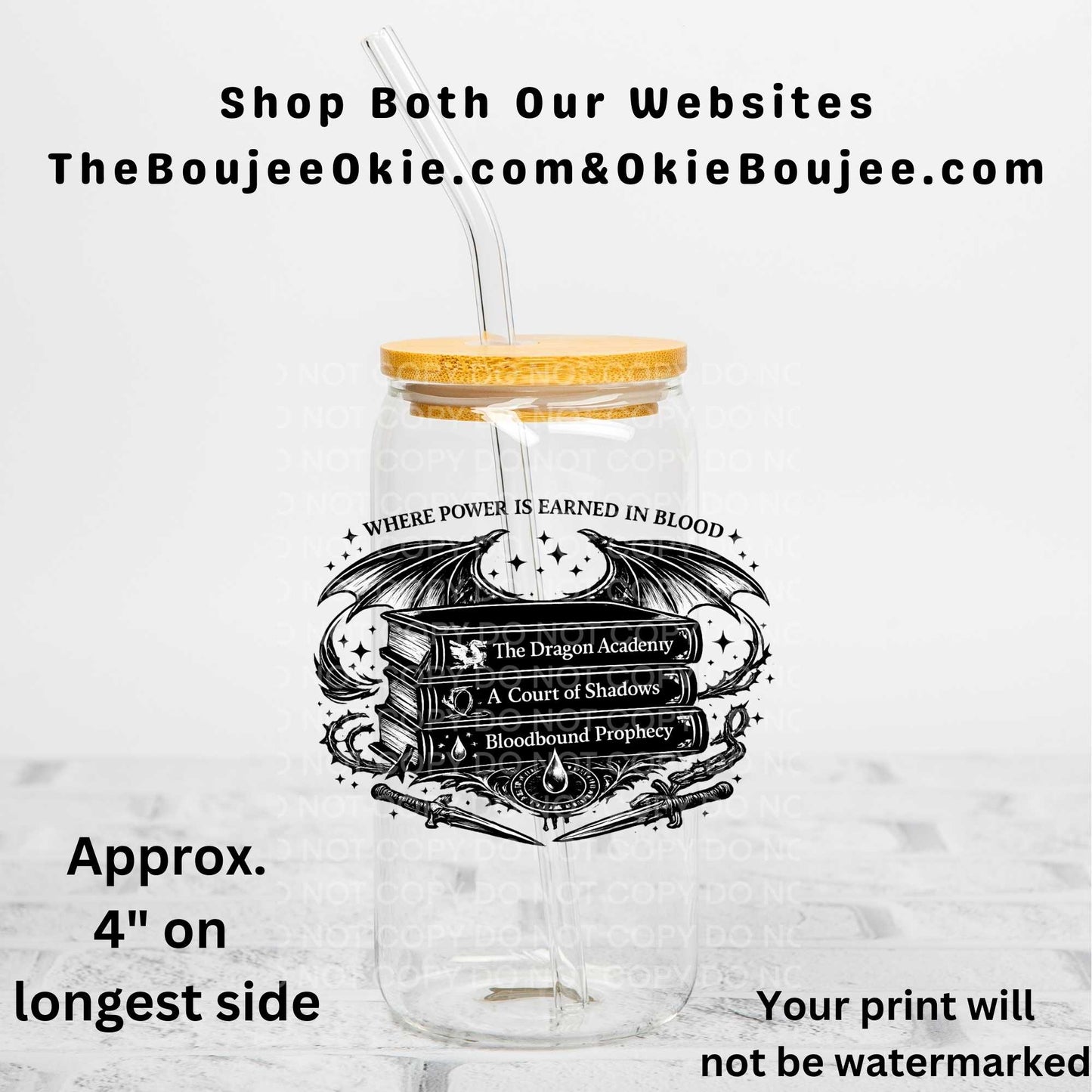 Where Power Is Earned In Blood Dragon Book Uv Dtf Decal Double Sided