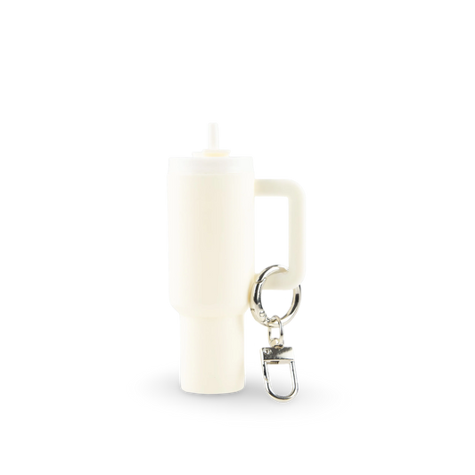 Mini Tumbler Keychain White