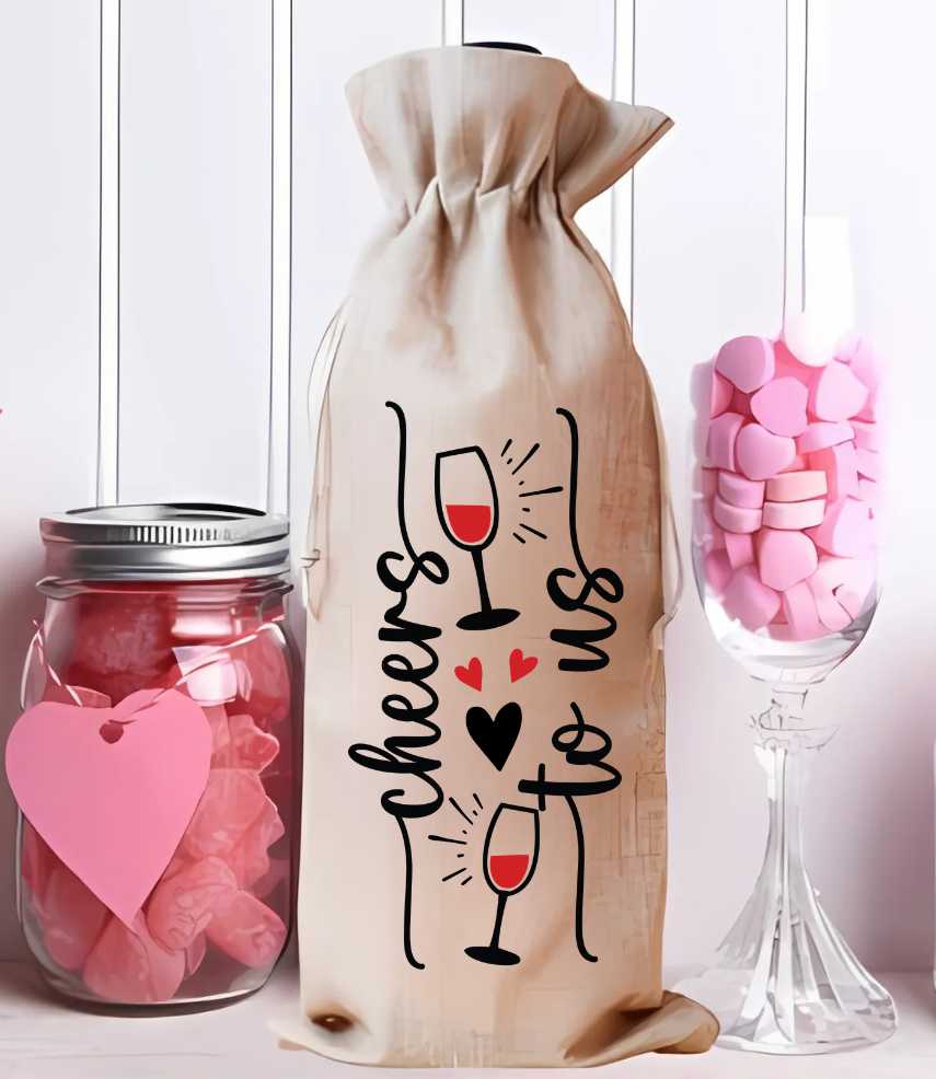 Cheers To Us ~ Wine Bag Sublimation Print