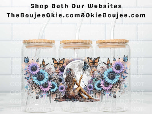 Wine By The Moon Double Sided Uv Dtf Wrap