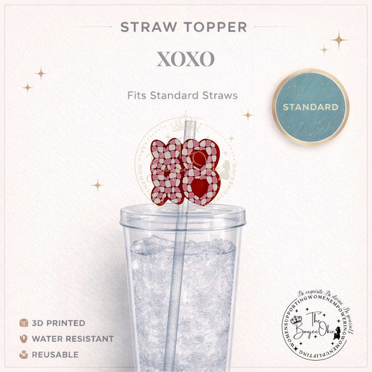 XOXO Straw Topper For Standard Straws