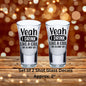 Yeah I Drink Like A Girl (Try To Keep Up) Uv Dtf Decal Set of 2 Shot Glass Decals