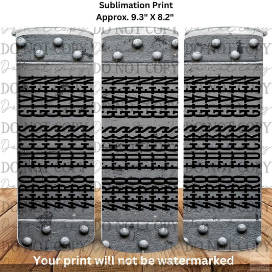 Zero Fucks Given 20oz Skinny Tumbler Sublimation Print